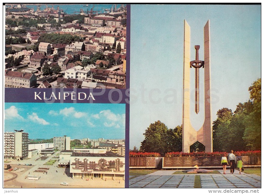 Panorama - Taikos Avenue - Monument To Soviet Soldiers - Klaipeda - 1981 - Lithuania USSR - Unused - Litauen