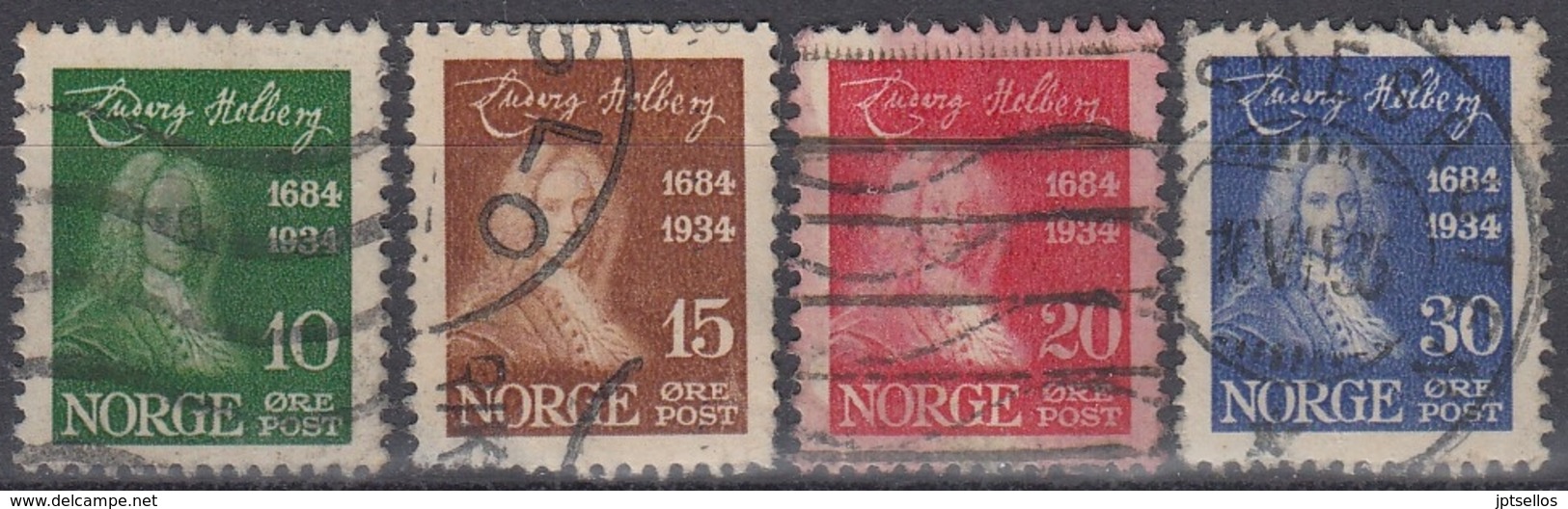 NORUEGA 1934 Nº 160/63 USADO - Used Stamps