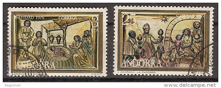 Andorra U 106/07 (o) Navidad 1976 - Used Stamps