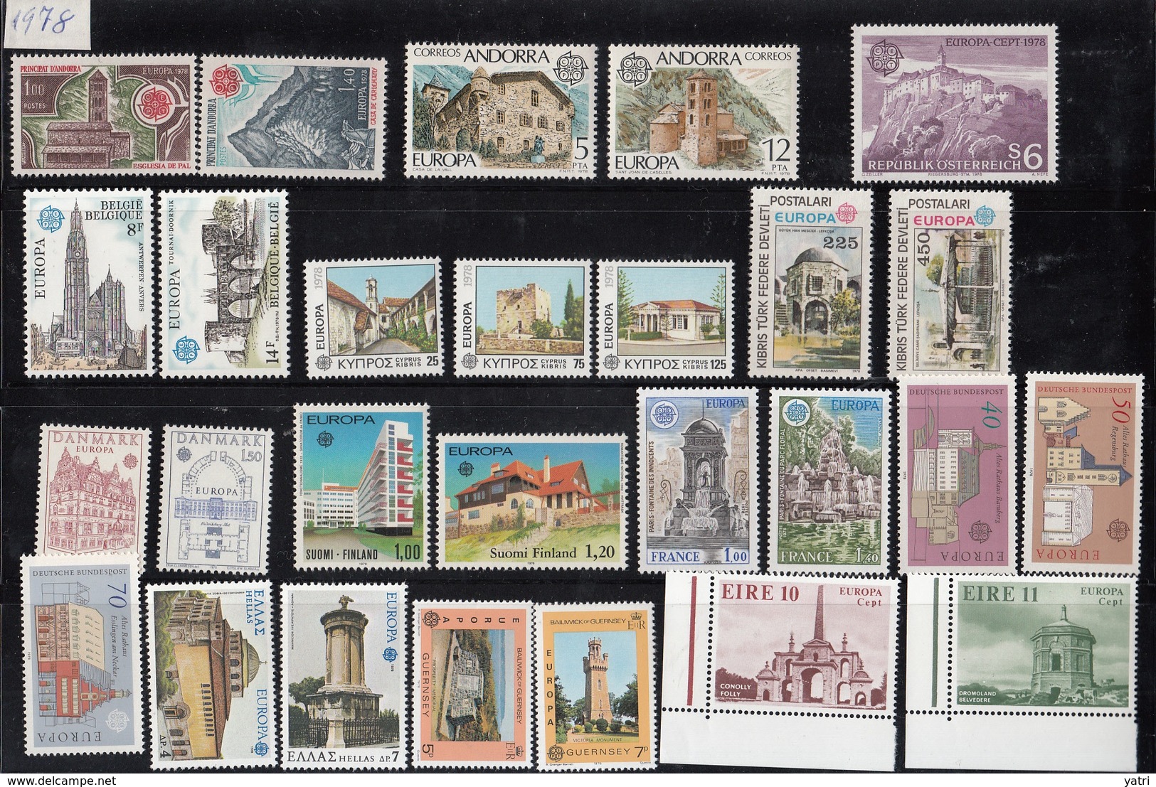 Europa Cept (1978) - Annata Completa - Complete Year Set ** - Full Years