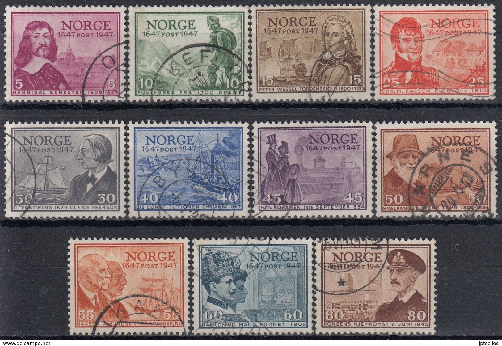 NORUEGA 1947 Nº 293/03 USADO - Usados