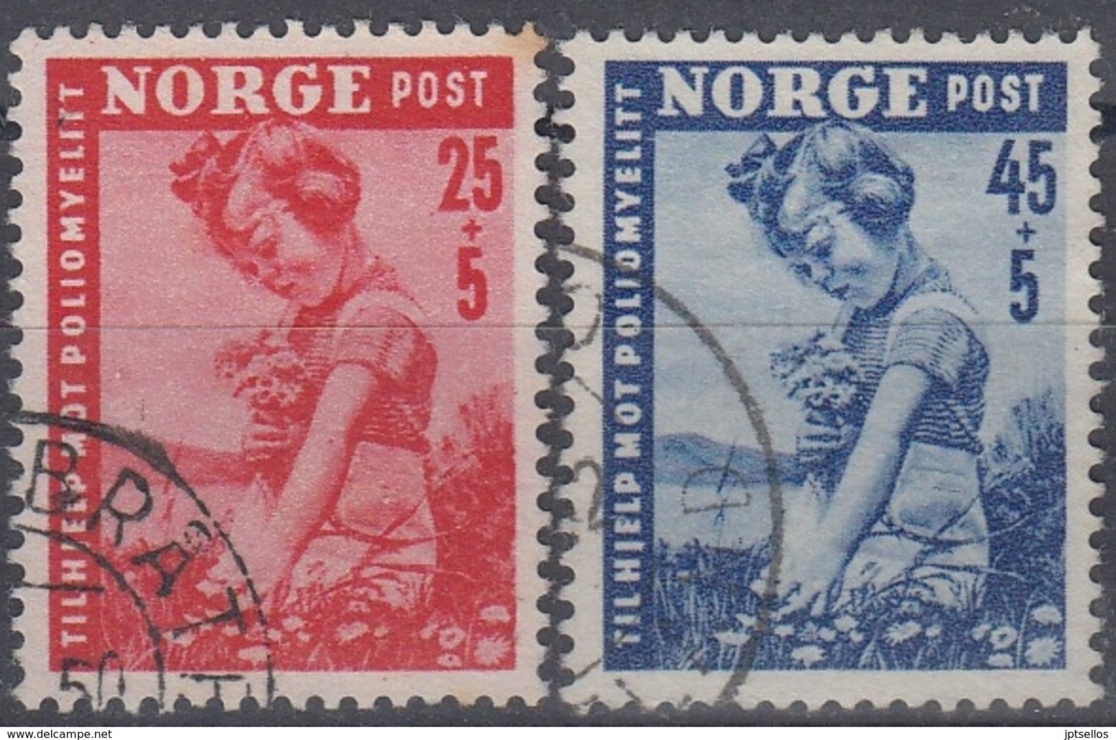 NORUEGA 1950 Nº 320/21 USADO - Oblitérés