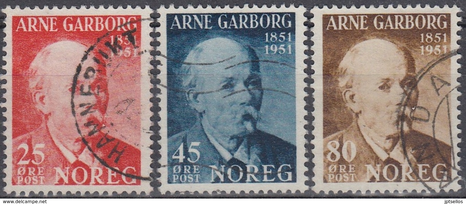 NORUEGA 1951 Nº 332/34 USADO - Usati