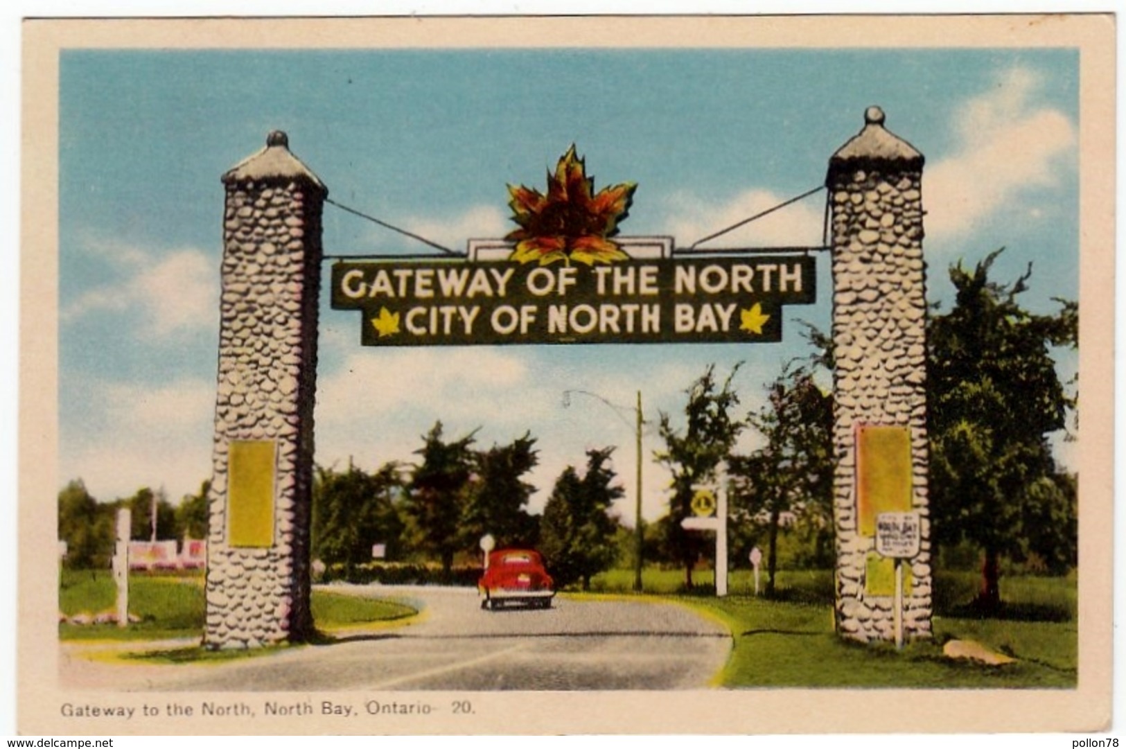 CANADA - GATEWAY TO THE NORTH, NORTH BAY, ONTARIO - 1952 - Vedi Retro - Formato Piccolo - North Bay