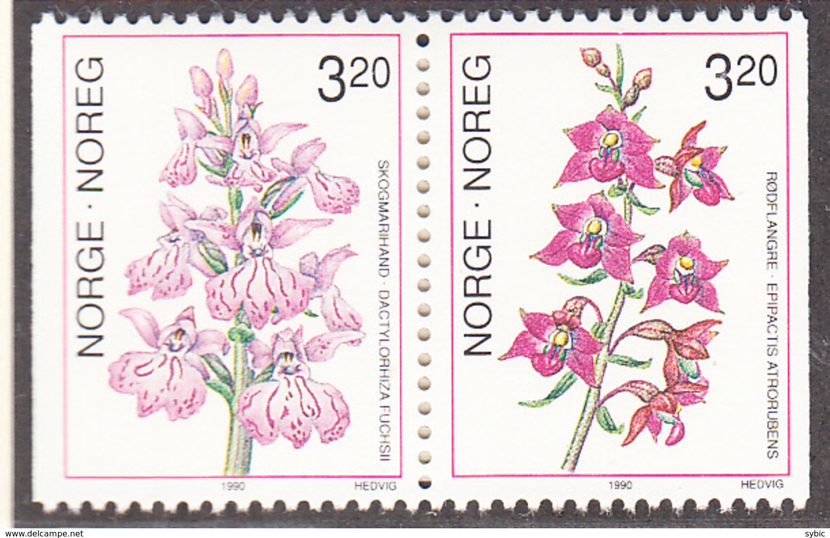 NORVEGE  - 1990 - Flore -   Yvert 995a -  Neufs ** - Neufs