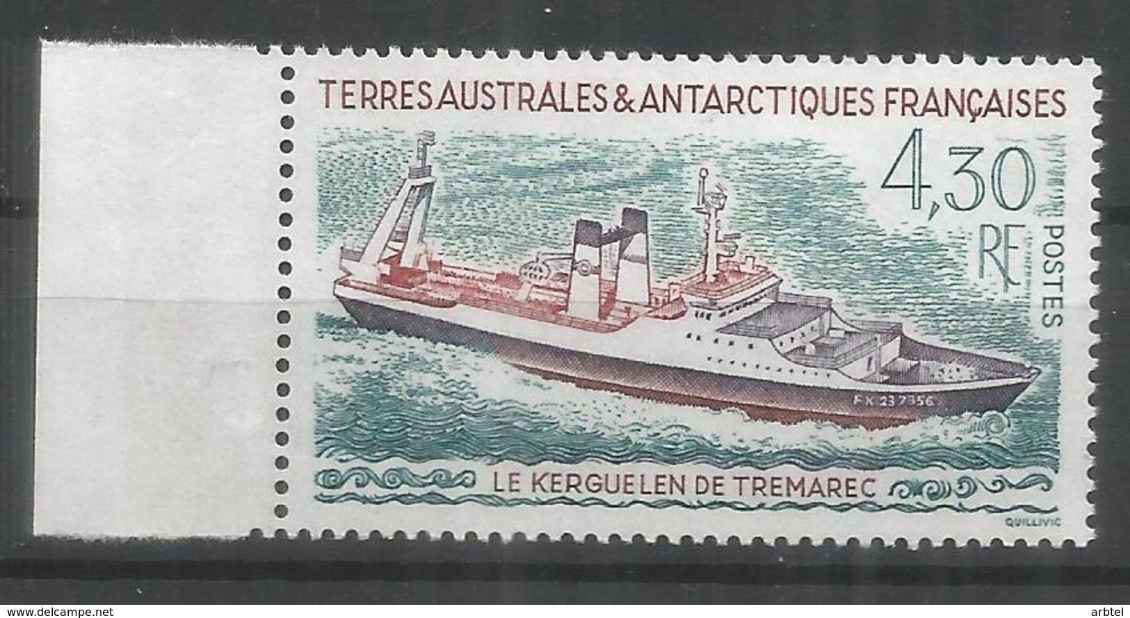 TAAF ANTARTIDA POLO SUR LE KERGUELEN DE TREMAREC BARCO SHIP - Barcos Polares Y Rompehielos