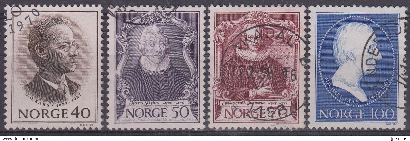 NORUEGA 1970 Nº 569/72 USADO - Used Stamps