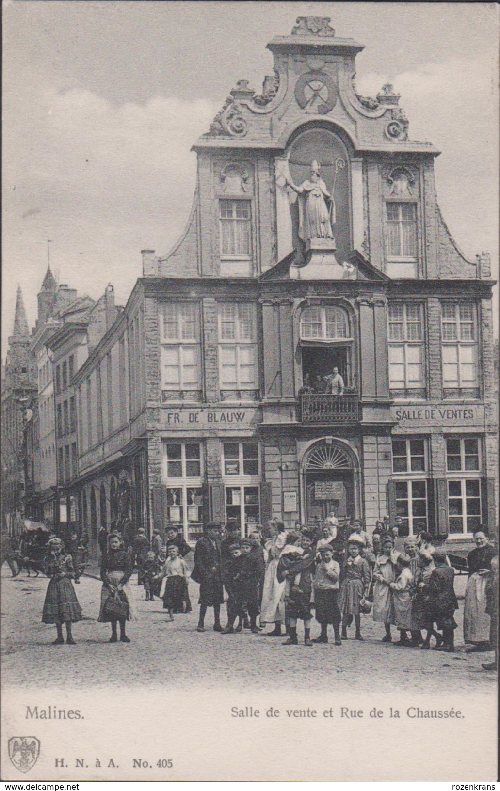 Mechelen Malines Salle De Vente Fr. De Blauw Rue De La Chaussee HN A A Nr 405 CPA OUDE POSTKAART - Mechelen