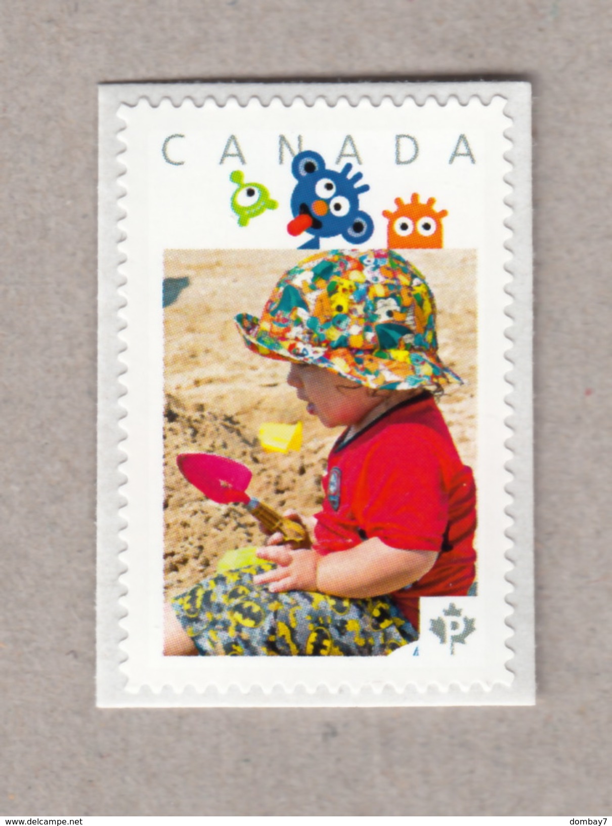 BOY On A Sand Beach Unique Personalized Postage Stamp MNH Canada 2017 [p17-01s2] - Other & Unclassified