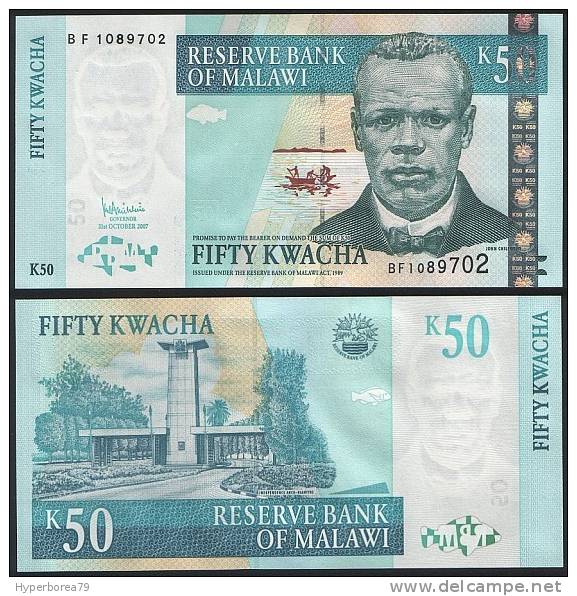 Malawi P 53 C - 50 Kwacha 31.10.2007 - UNC - Malawi