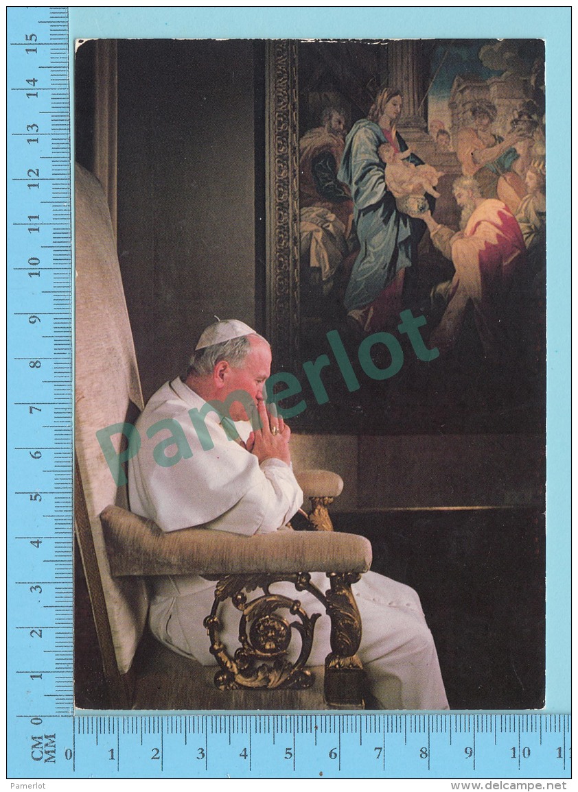 Pape, Papa, Pope - Benediction 17-09-1980, Papa Giovanni Poalo II, Pape  Jean Paul II - 2 Scans - Papes