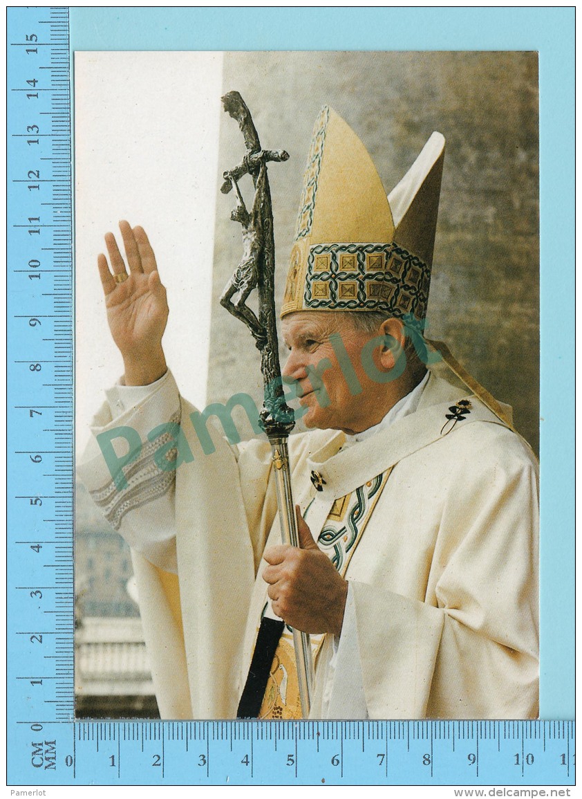 Pape, Papa, Pope -Papa Giovanni Poalo II, Pape  Jean Paul II - 2 Scans - Papi