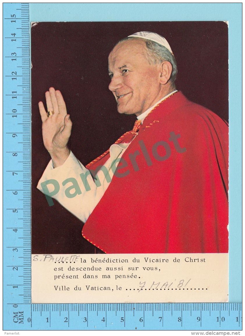 Pape, Papa, Pope -1979 ,Papa Giovanni Poalo II, Pape  Jean Paul II - 2 Scans - Papes