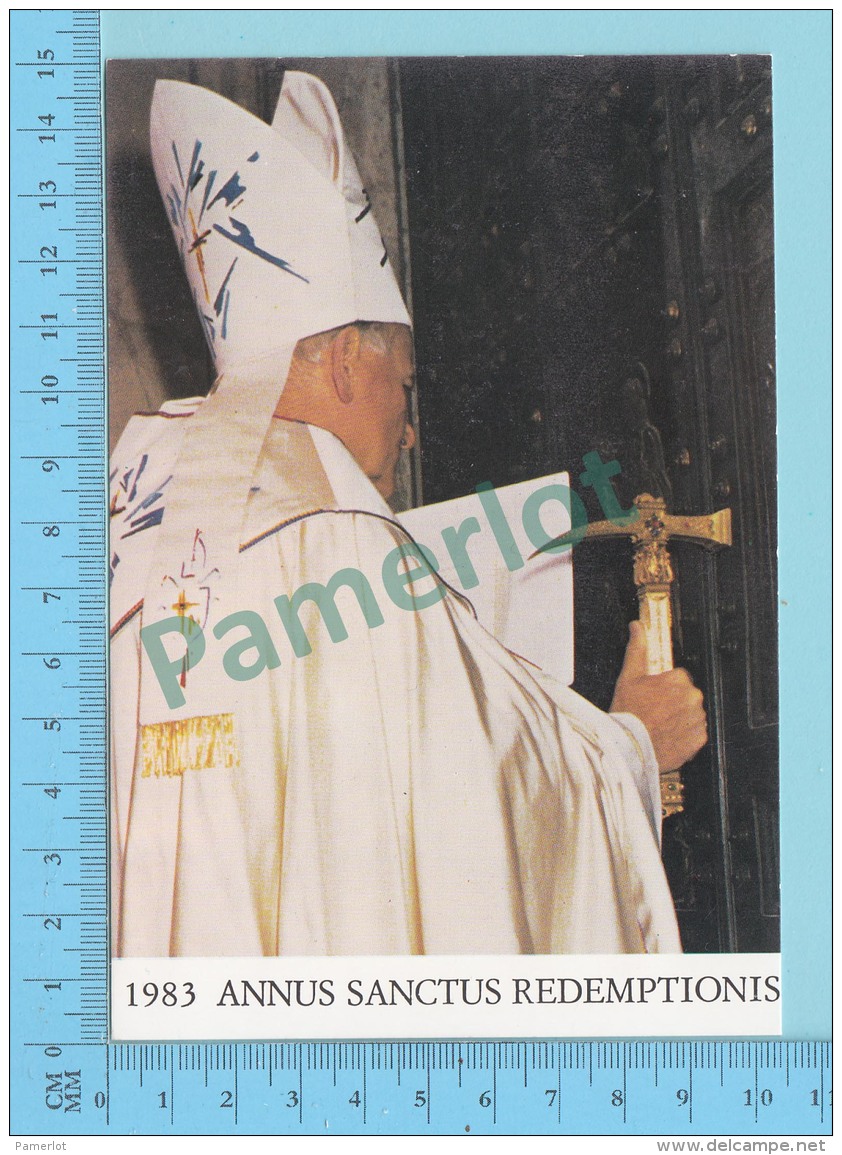 Pape, Papa, Pope - 1983, Annus Sanctus Redemtionis,  Papa Giovanni Poalo II, Pape  Jean Paul II - 2 Scans - Papes