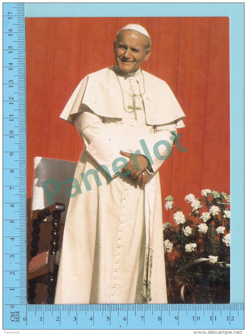 Pape, Papa, Pope -Pape Jean Paul II Au Canada , Edition Ecusson D'or Canada   - 2 Scans - Papes