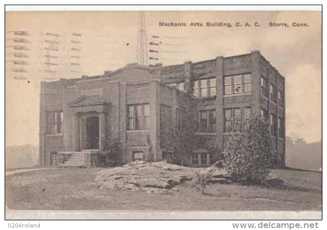 Etats Unis   Conn - Mechanic Arts Building , C. A. C.  Storrs - Autres & Non Classés