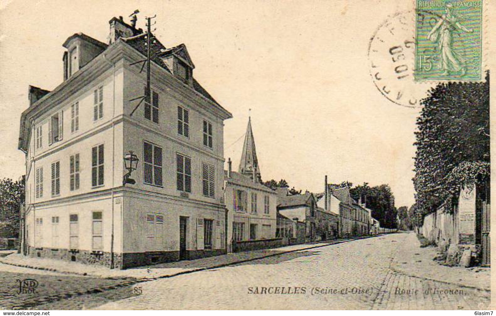 CPA - SARCELLES (95) - Aspect De La Route D'Ecouen En 1922 - Sarcelles