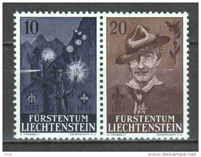 Liechtenstein 1957 Mi 360-361 MNH SCOUTING - Neufs