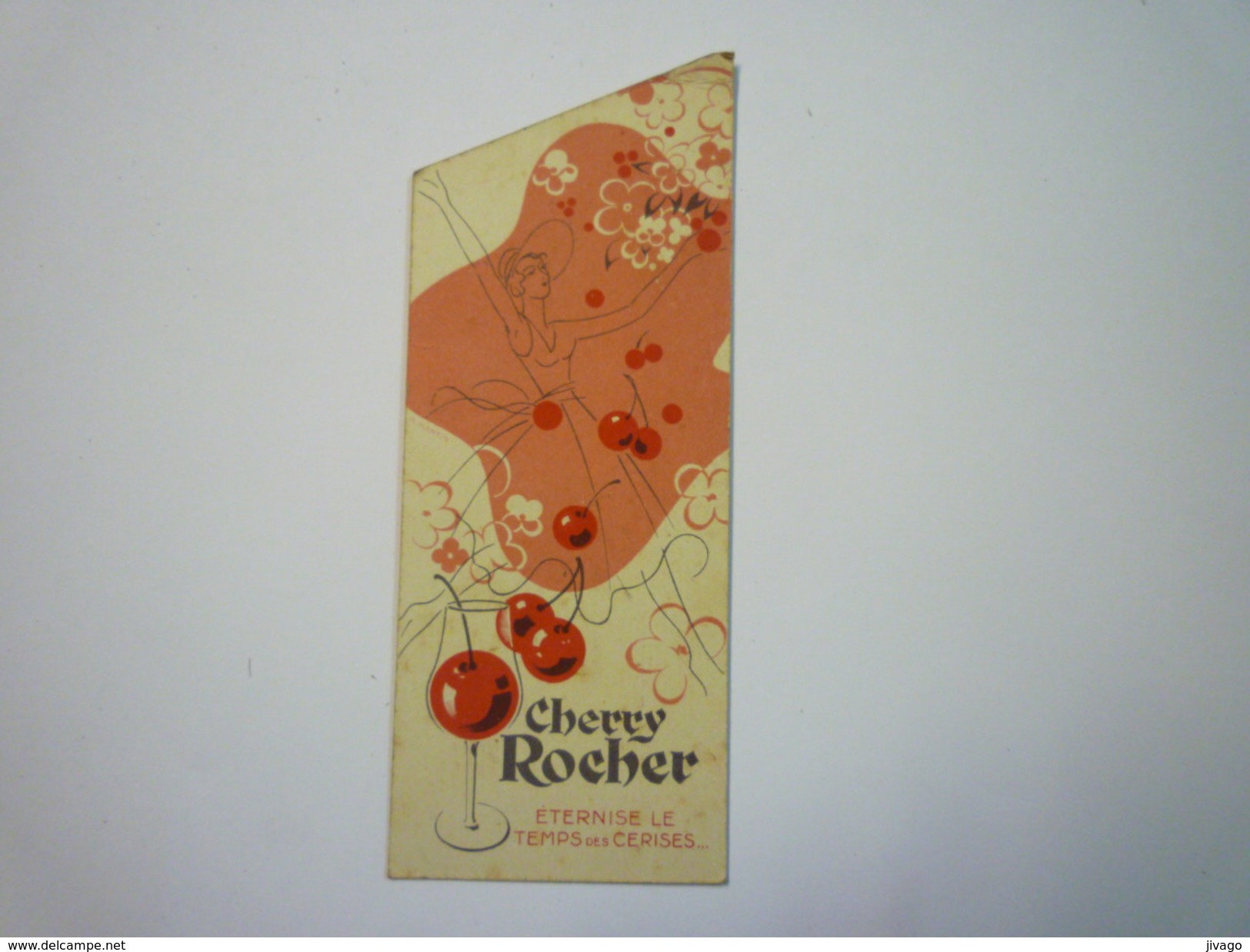 Joli  MARQUE-PAGE  " CHERRY  ROCHER "   - Marque-Pages