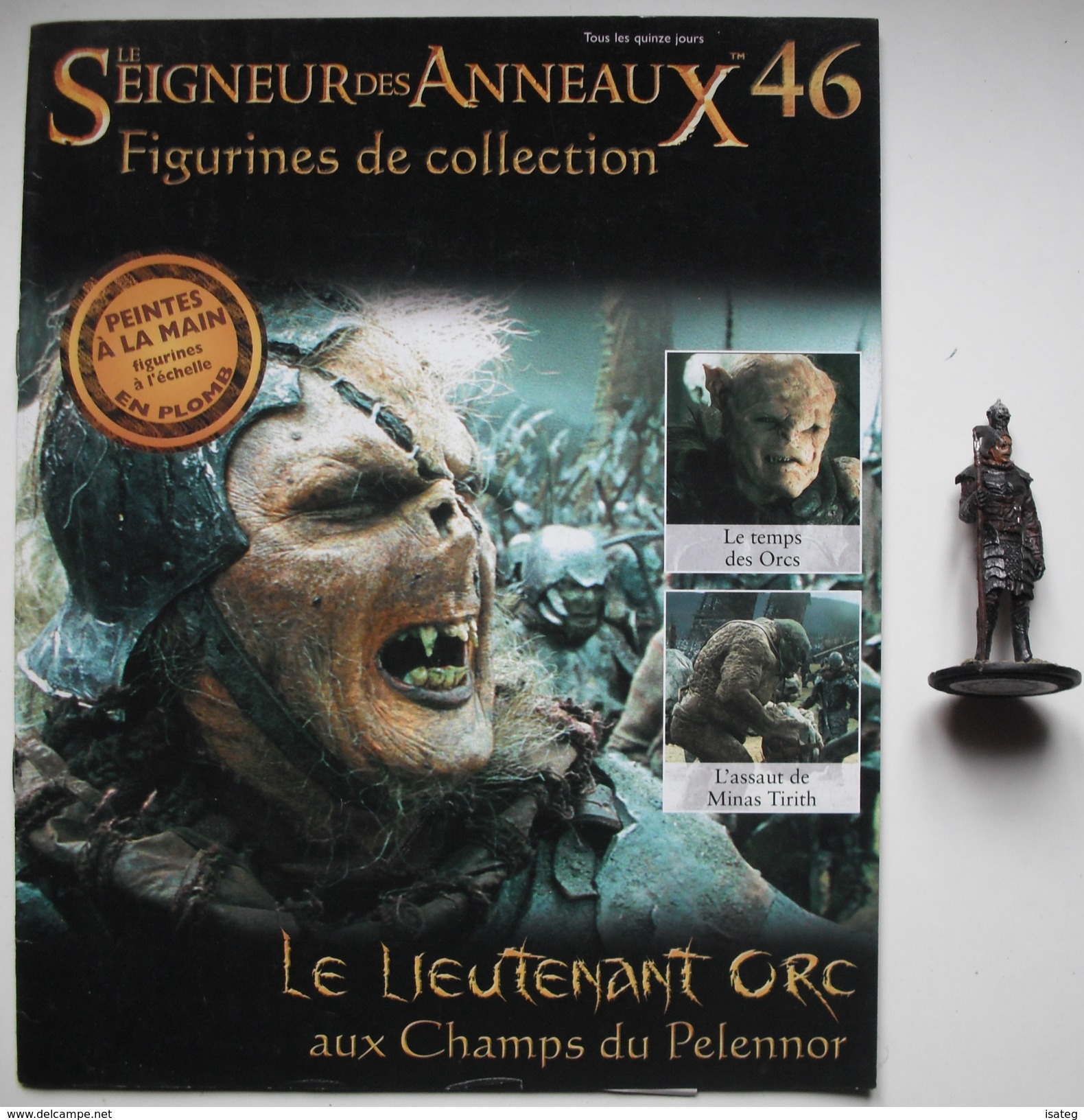 Figurine Le Seigneur Des Anneaux N°46 / Le Lieutenant Orc Aux Champs Du Pelennor - Lord Of The Rings