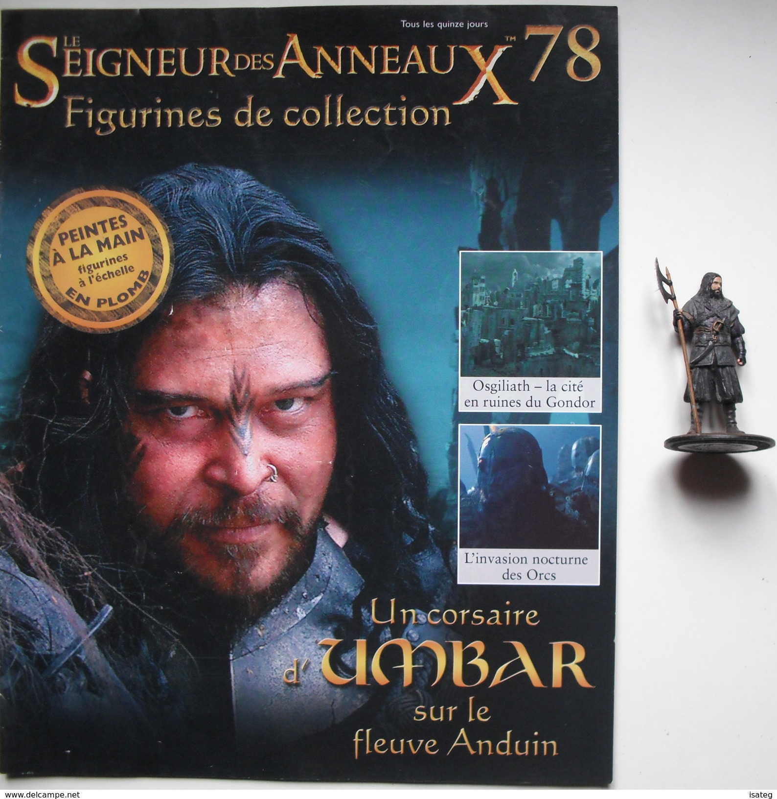Figurine Le Seigneur Des Anneaux N°78 / Un Corsaire D'umbar Sur Le Fleuve Anduin - Lord Of The Rings