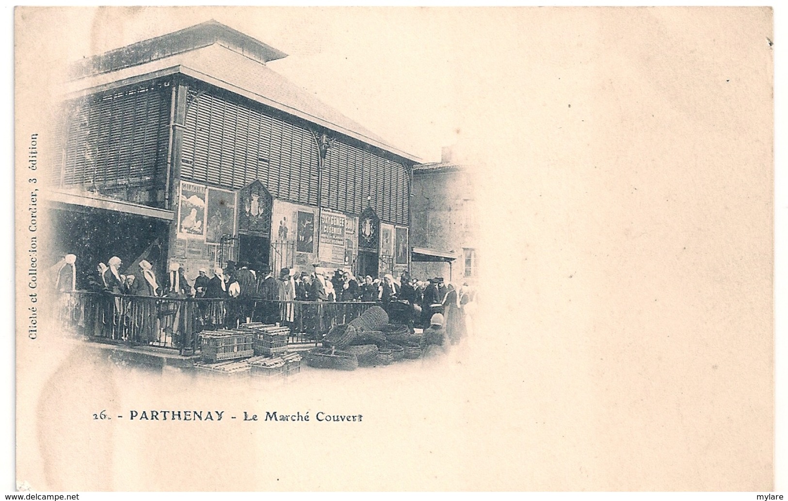 Cpa 79  Parthenay  Le Marché Couvert - Parthenay