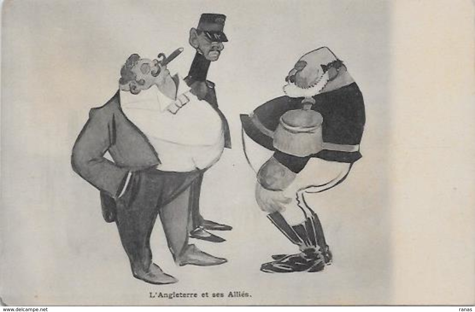 CPA Satirique Caricature Angleterre Royaume Uni Edward VII Non Circulé Patriotique Léal De Camara Portugal Japon - Sátiras