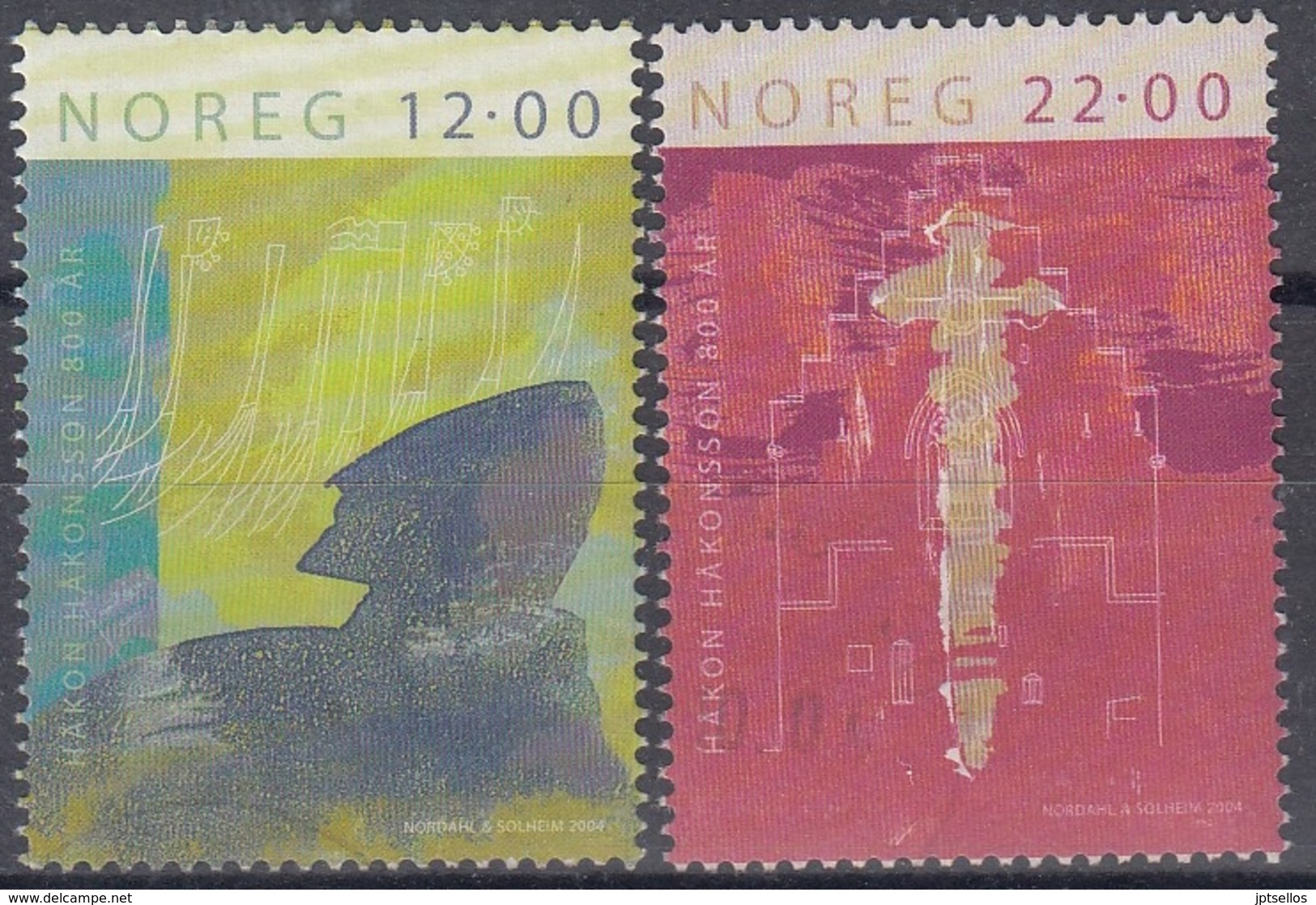 NORUEGA 2004 Nº 1448/49 USADO - Gebraucht