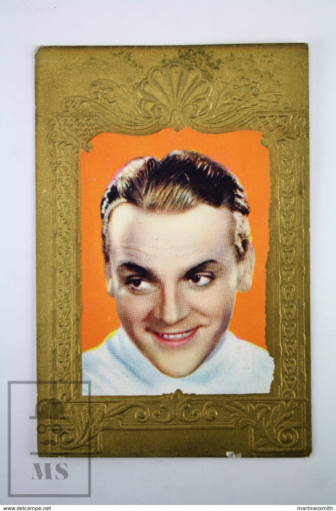 Old Cinema/ Movie Advertising Golden Frame Trading Card Actor: James Cagney - Otros & Sin Clasificación