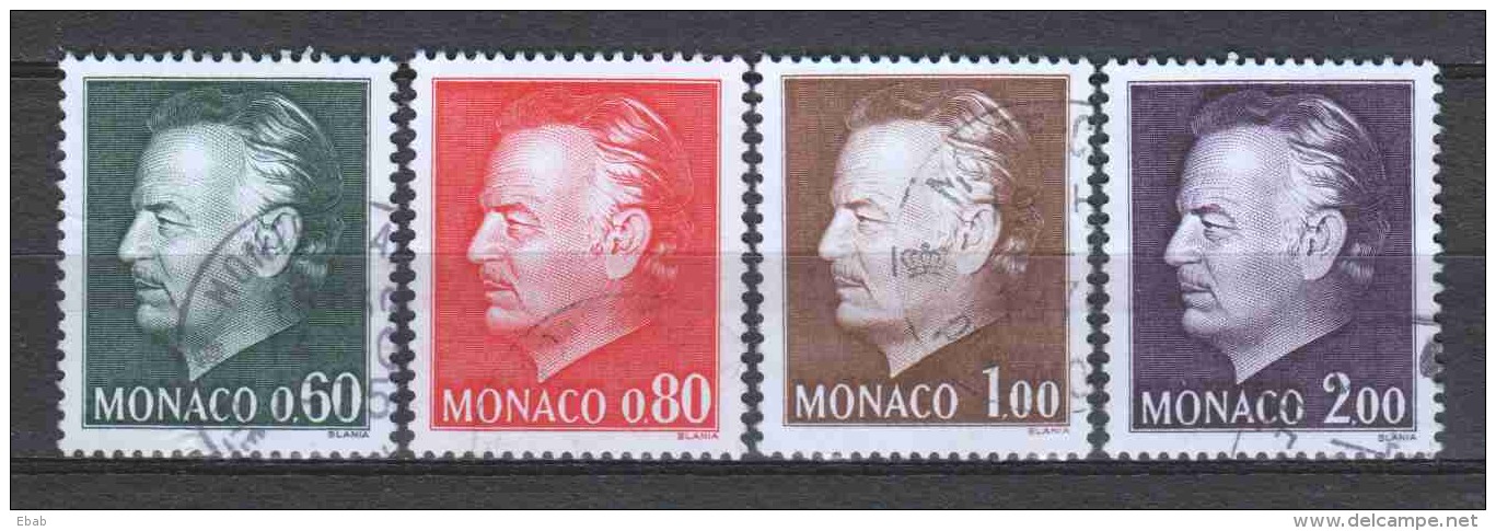 Monaco 1974 Mi 1143-1144-1145-1147 Canceled - Usados