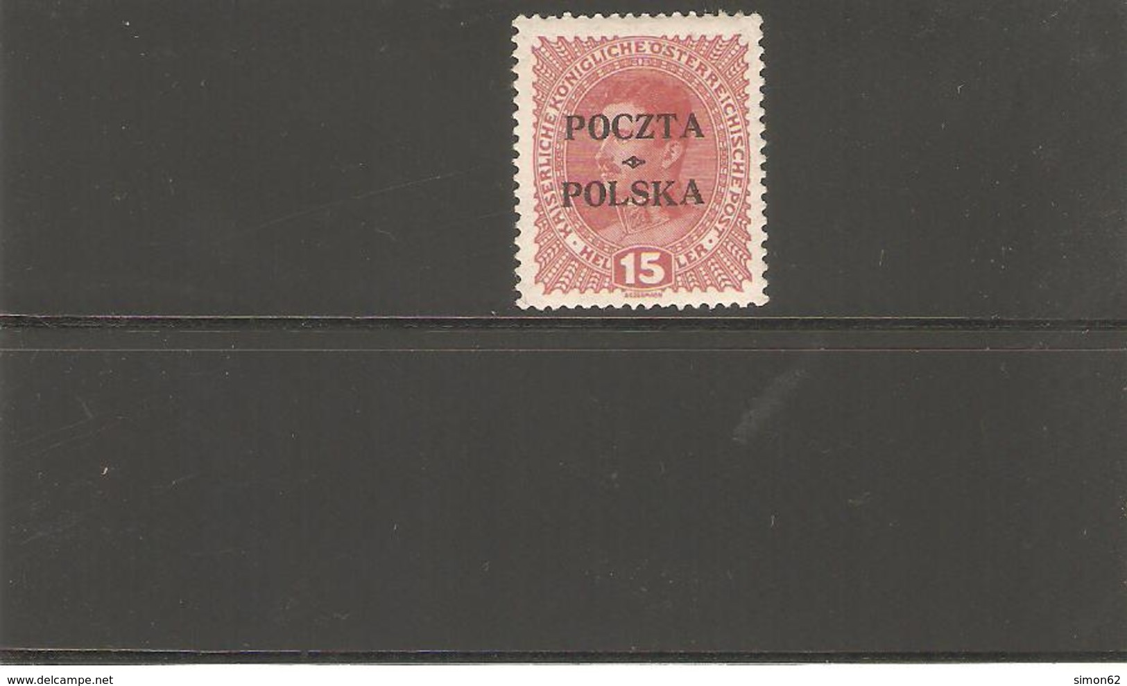 POLOGNE  N° 79  NEUF * SIGNE  RECTO VERSO - Ungebraucht