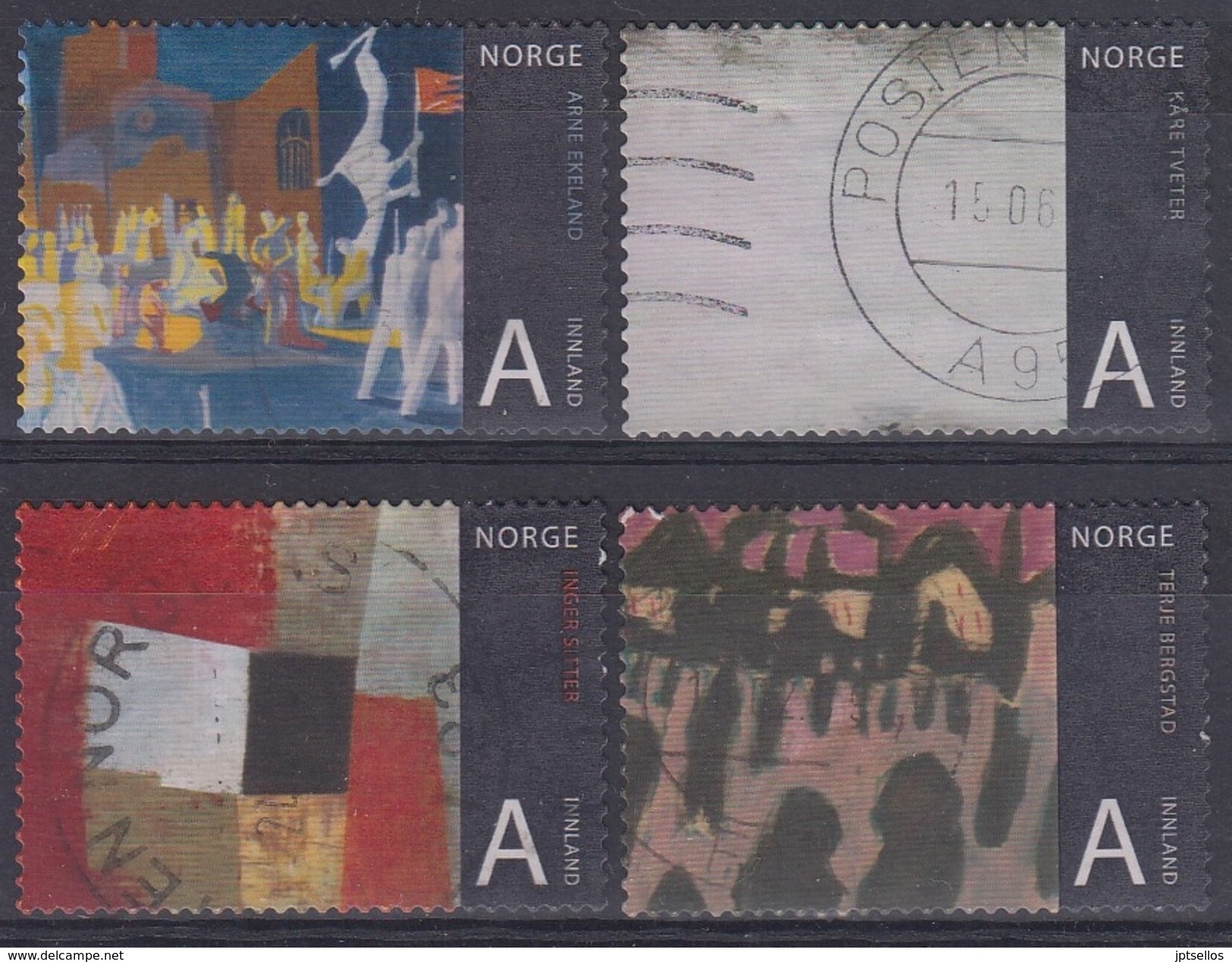 NORUEGA 2008 Nº 1608/11 USADO - Used Stamps