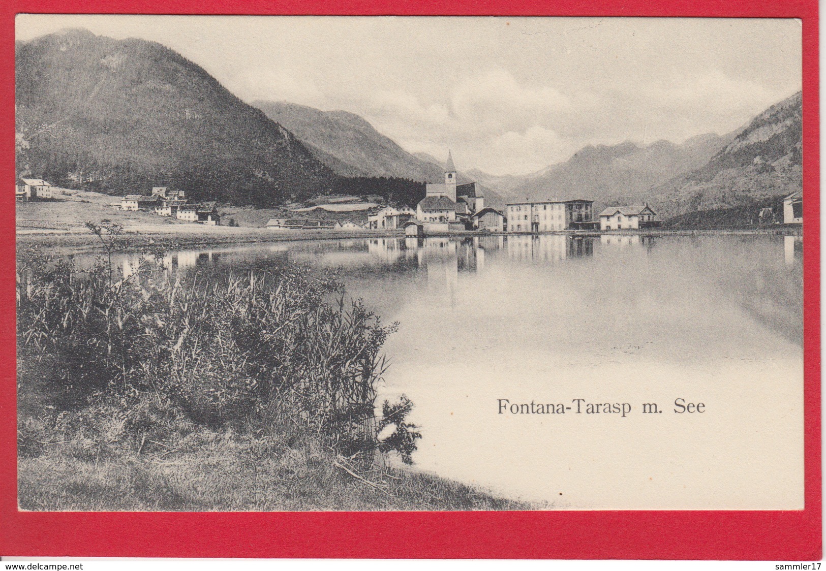 FONTANA-TARASP MIT SEE, 1900/05 - Tarasp