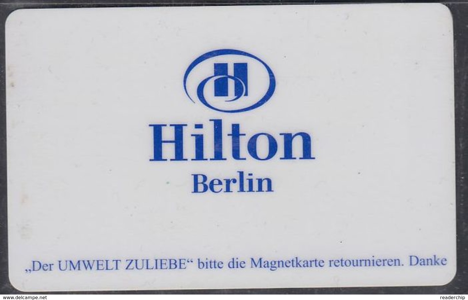 GERMANY Hotelkarte - Key-card  - Hotel Hilton - Berlin - Hotelkarten