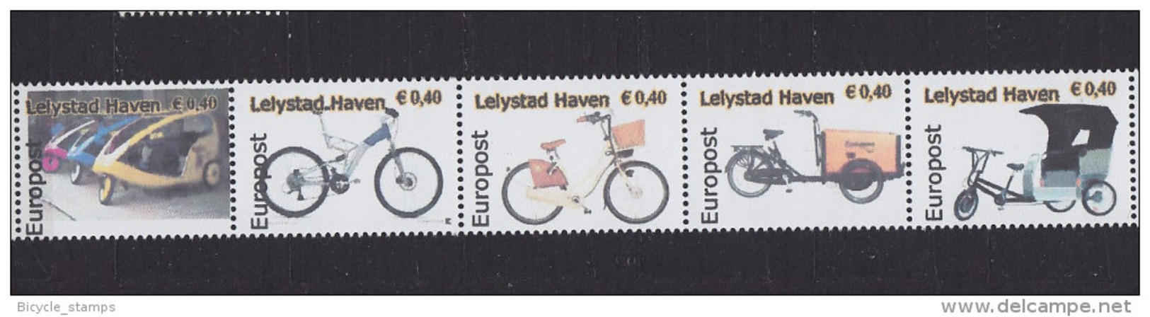 2011 PAYS-BAS Netherlands STADSPOST LELYSTAD HAVEN Europost ** MNH Vélo Cycliste Cyclisme Bicycle Cycling Fahrrad [de44] - Ciclismo