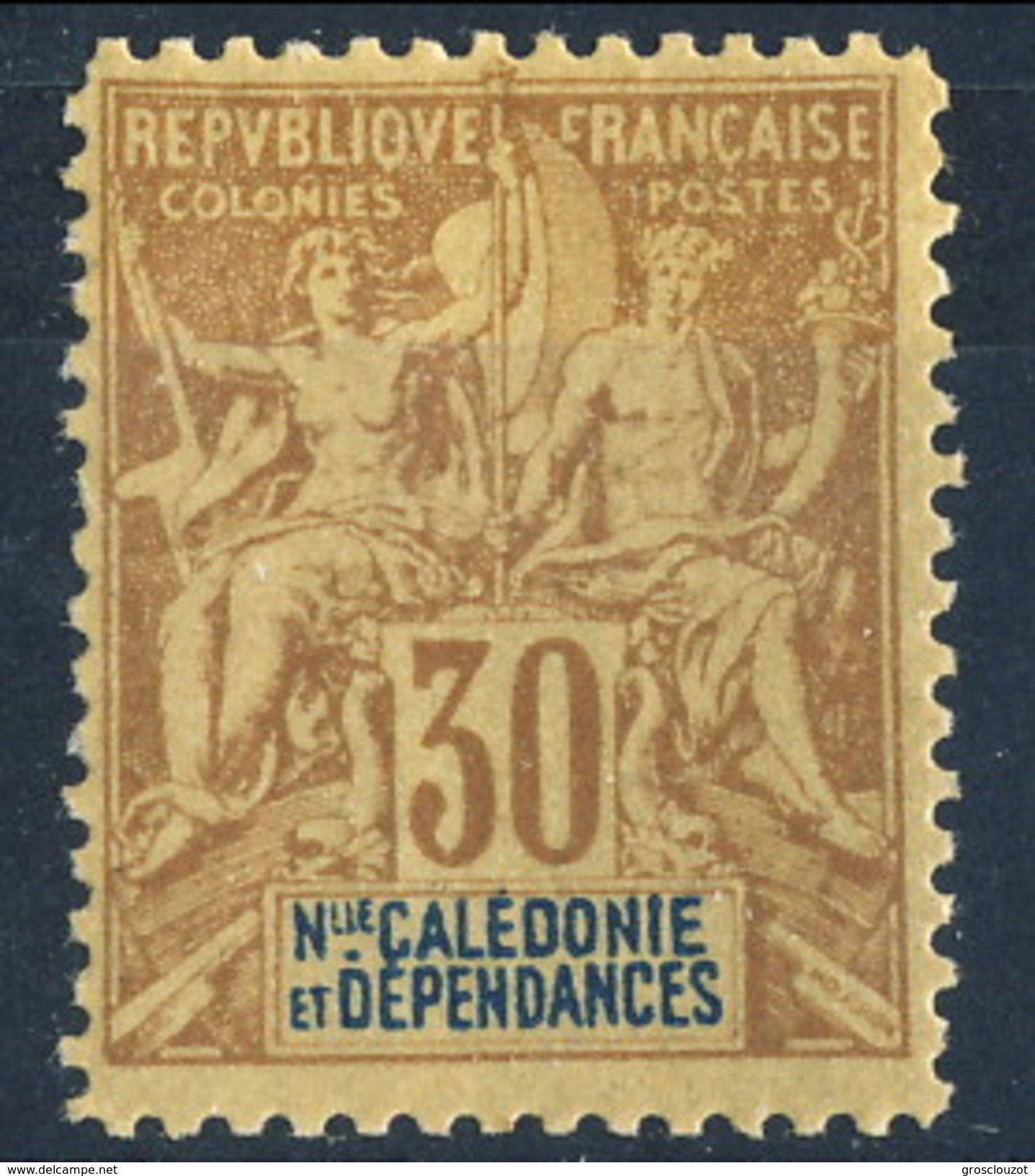 Nouvelle Caledonie 1892 N. 49 C. 30 MH Cat. &euro; 28 - Nuovi