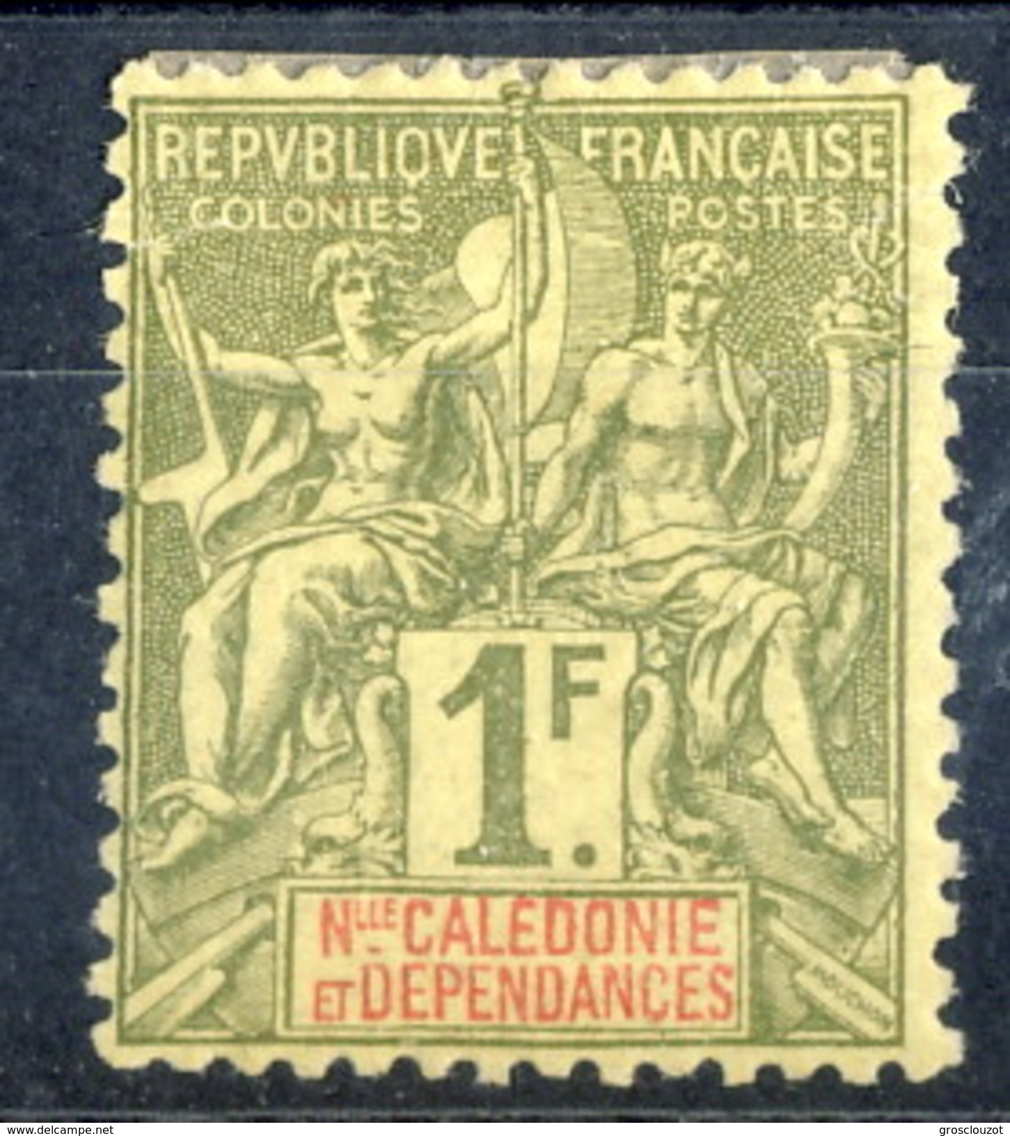 Nouvelle Caledonie 1892 N. 53 F. 1 MH Cat. &euro; 55 - Nuovi