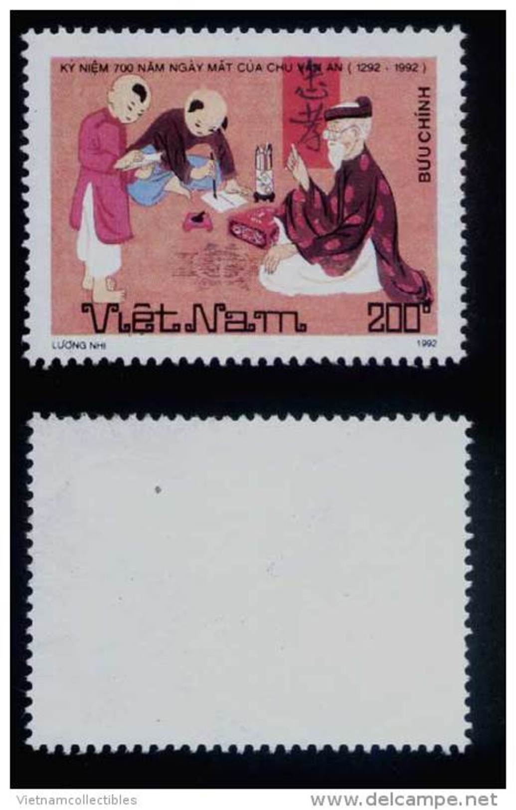 Vietnam Viet Nam MNH Perf Recalled Stamp 1992 : 700th Death Anniversary Of Chu Van An (Ms633) - Vietnam