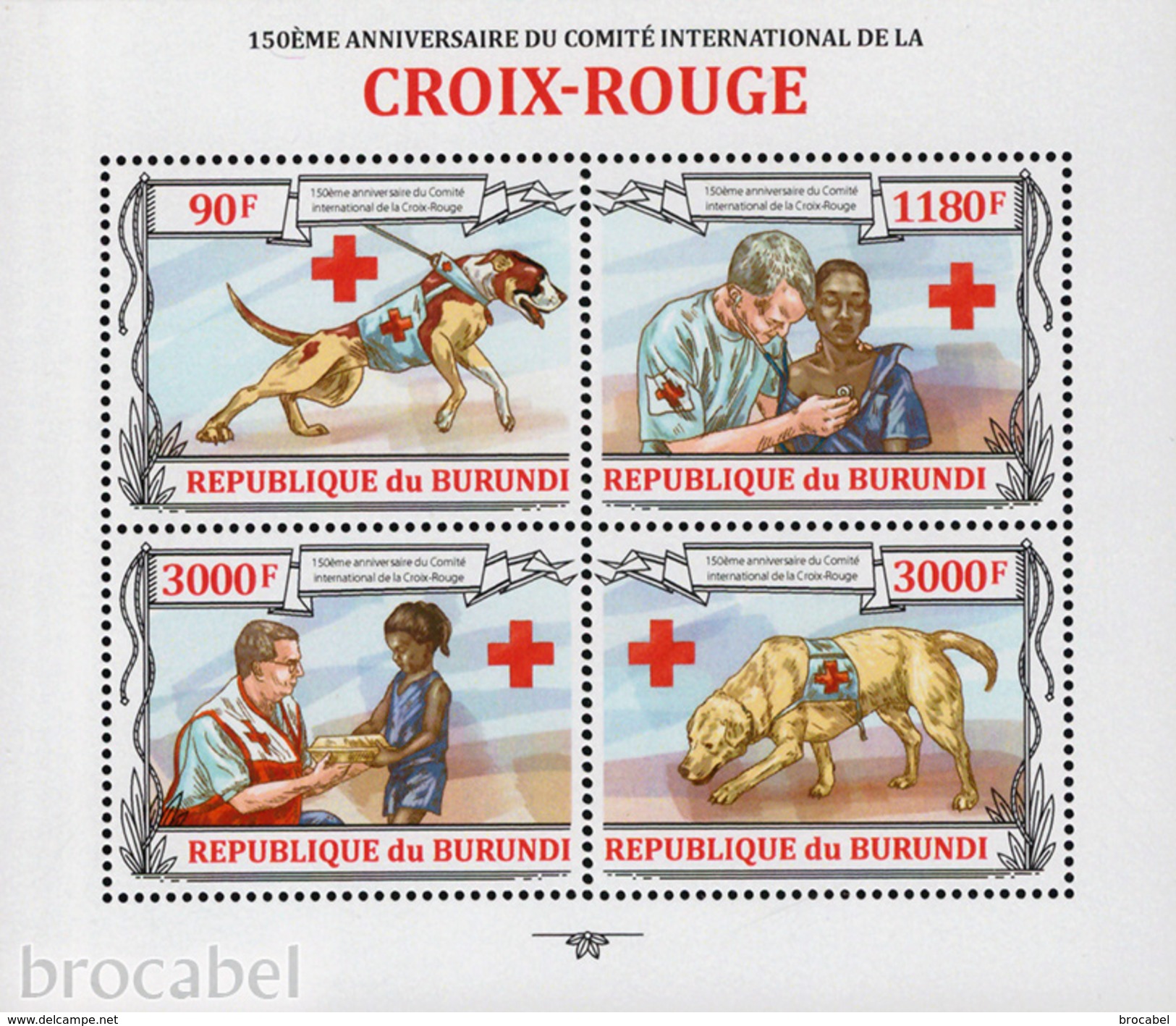 Burundi BL 0532/33** Croix Rouge - MNH - 4 Blocs: Full Set  ! - Ungebraucht