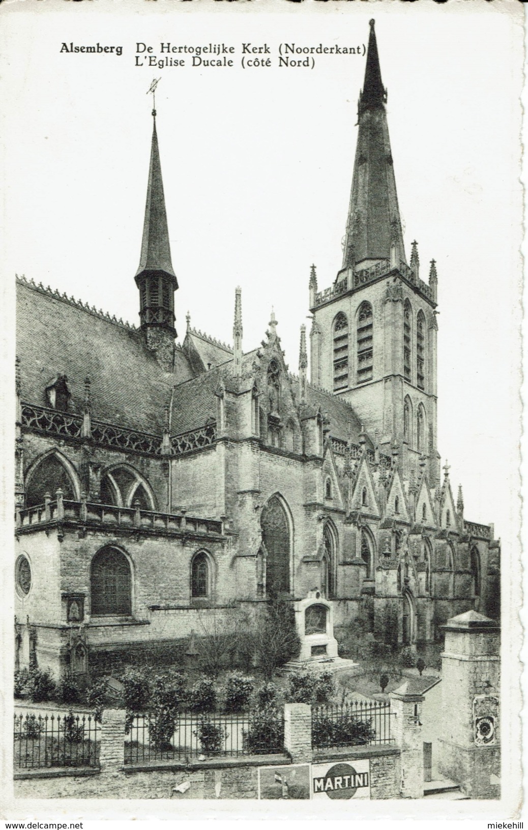 ALSEMBERG-BEERSEL-L'EGLISE DUCALE-DE HERTOGELIJKE KERK-publicité Martini - Beersel