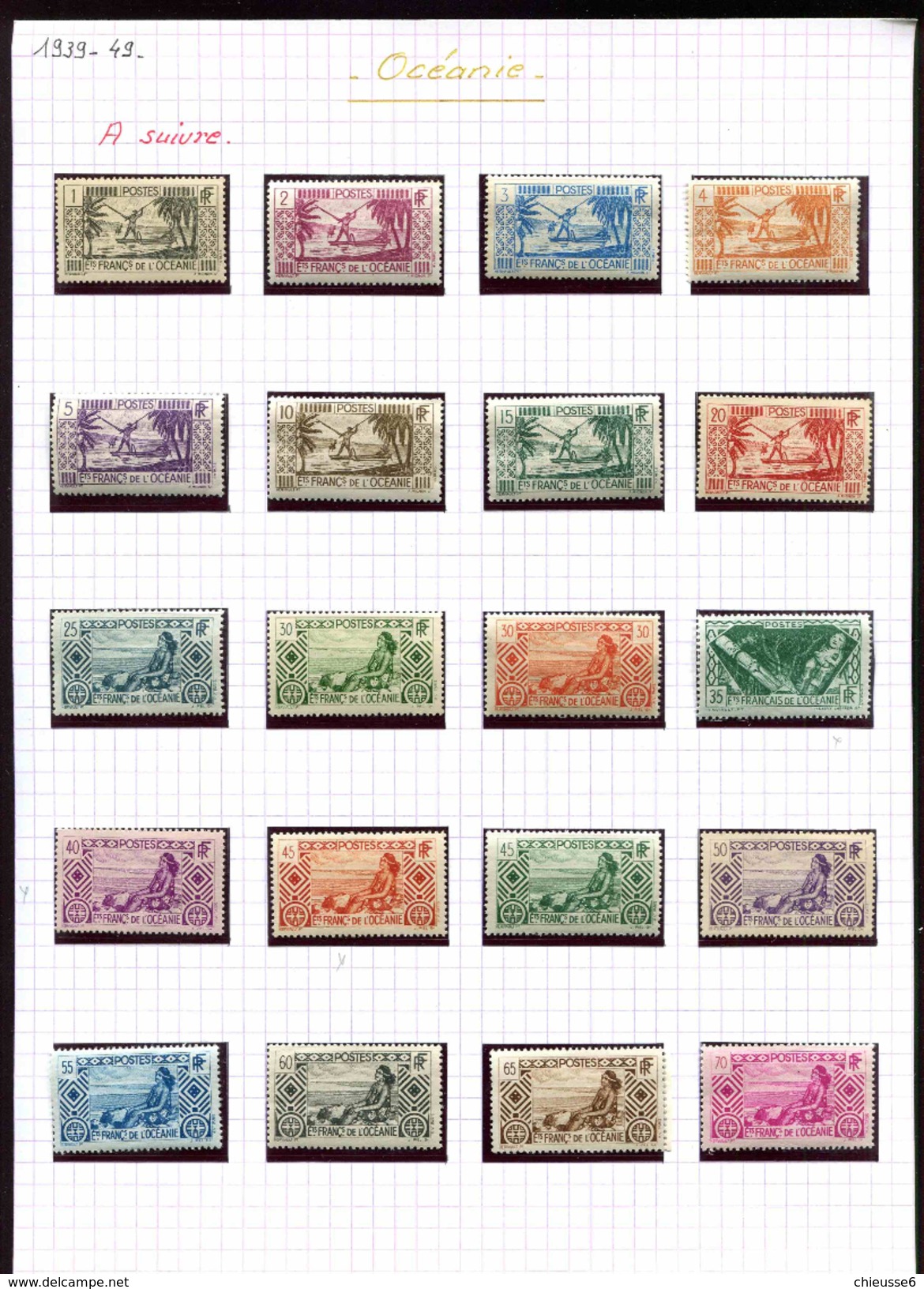 Océanie **,*  Série 84 à 120 - - Unused Stamps