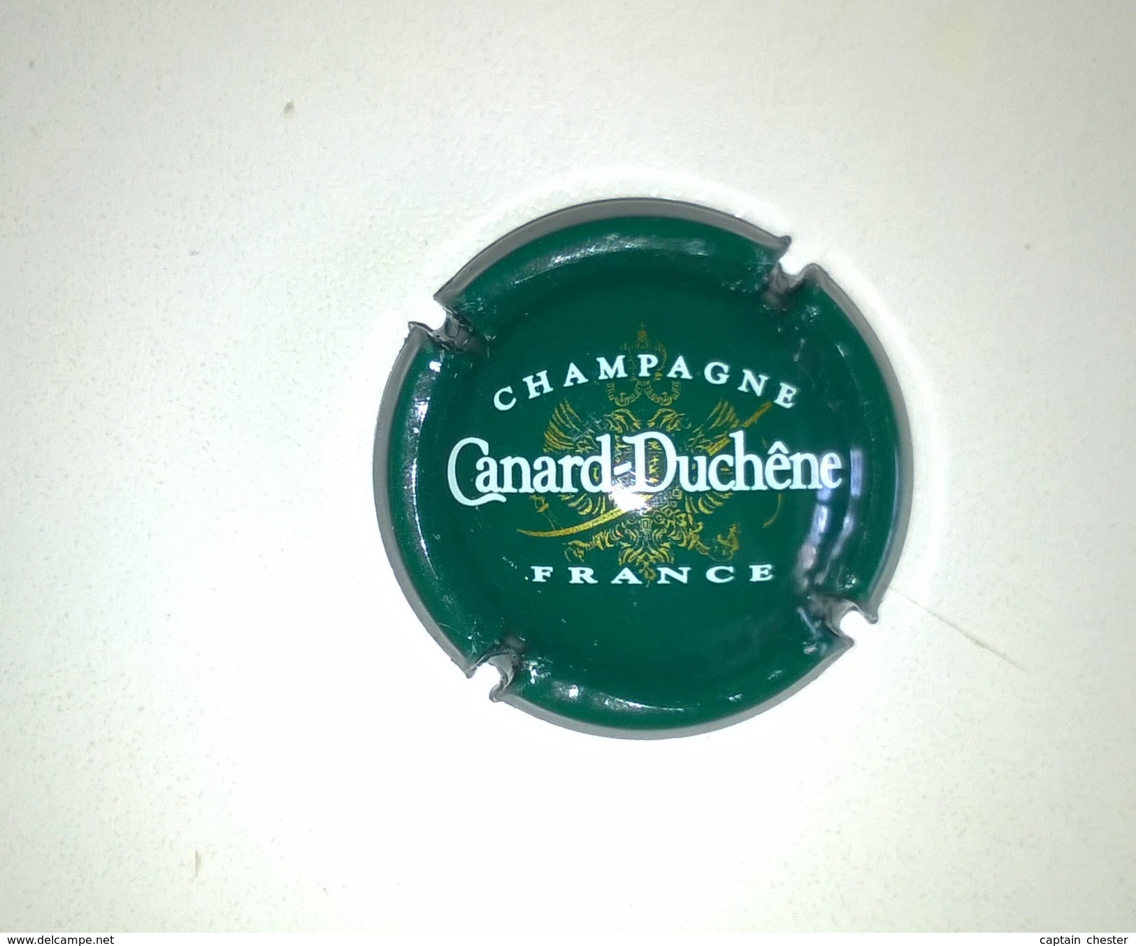 Plaque De Muselet De CHAMPAGNE " CANARD DUCHENE " Vert - Canard Duchêne