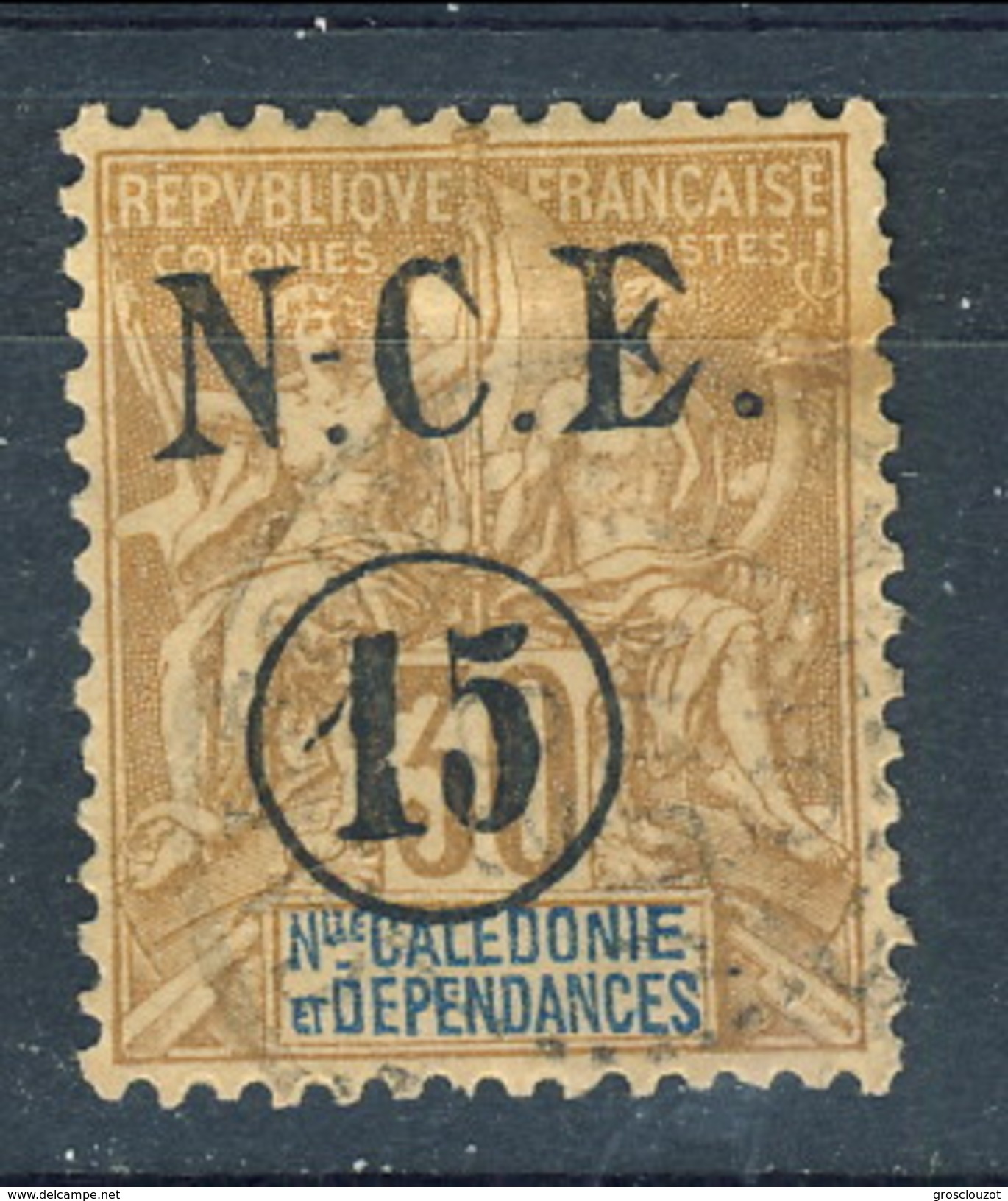 Nouvelle Caledonie 1900-901 N. 56 C. 15 Su C. 30 UsatoCat. &euro; 6 - Nuovi