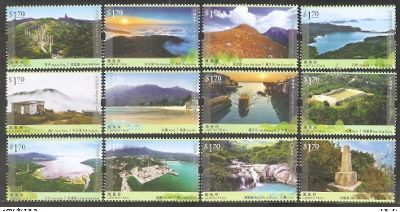2016 HONG KONG MOUNTAIN STAMP 12V - Unused Stamps