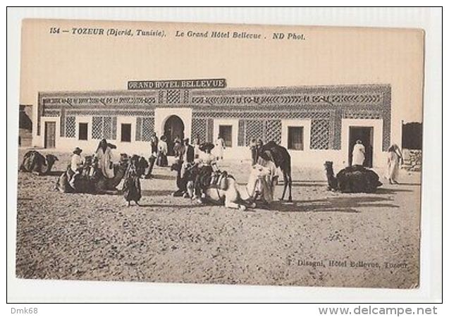 TUNISIA - TOZEUR - DJERID - GRAND HOTEL BELLEVUE - EDIT T. DISEGNI - 1910s (405) - Non Classés