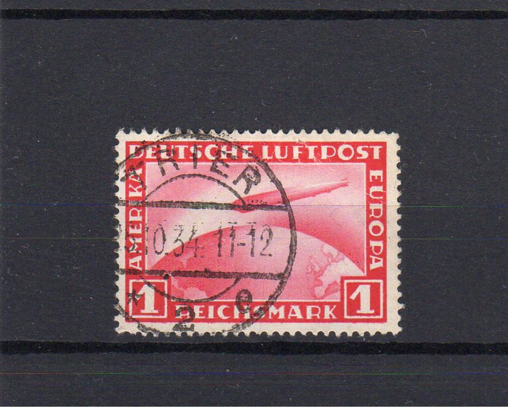 Deutsches Reich Flugpost Zeppelin 455 Gestempelt 1 RM   ( N  5979  ) - Gebraucht