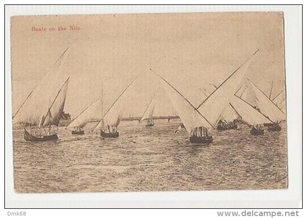 EGYPT - BOATS ON THE NILE -  BEDRESHIN VILLAGE 1910s ( 397 ) - Non Classés