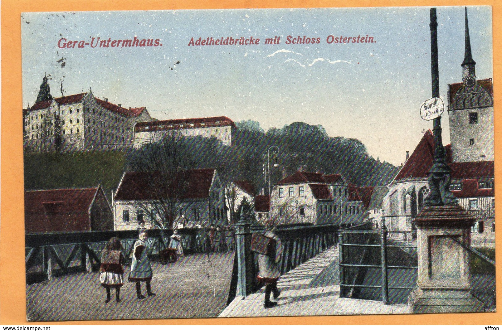 Gera Untermhaus 1922 Postcard - Gera