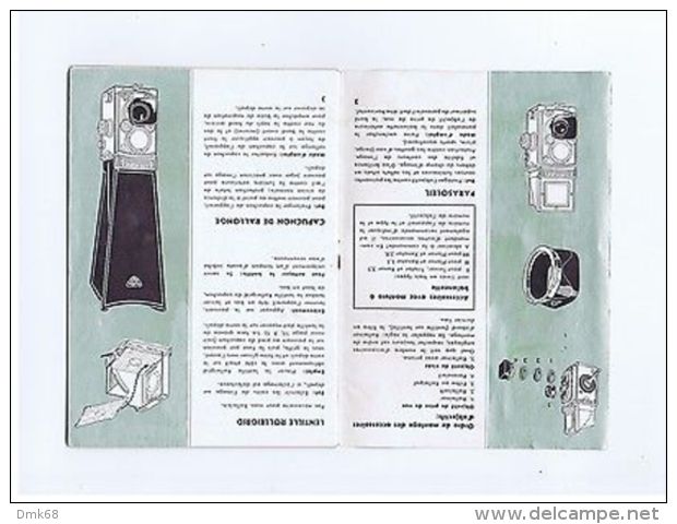 ROLLEIFLEX ROLLEICORD - VINTAGE CAMERA BOOKLET BROCHURE - FRANCE EDITION - Other & Unclassified