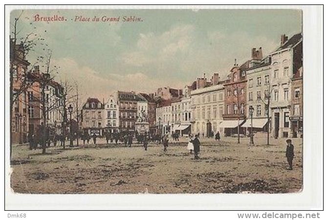 BRUXELLES - PLACE DU GRAND SABLON - 1908  ( 339 ) - Autres & Non Classés